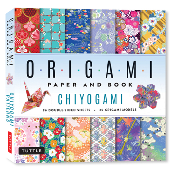 Hardcover Chiyogami Origami Paper and Book: 20 Easy Models with 96 High Quality Folding Sheets (Double-Sided) Book