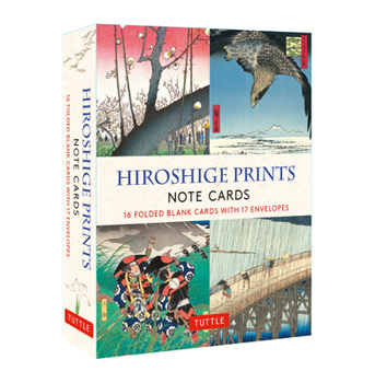 Misc. Hiroshige Prints, 16 Note Cards: 16 Different Blank Cards with 17 Patterned Envelopes (Woodblock Prints) Book