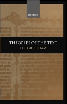 Hardcover Theories of the Text Book
