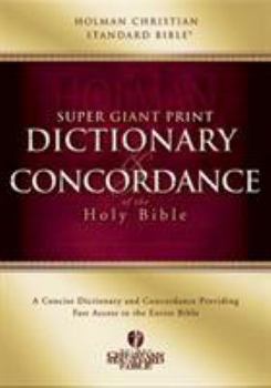 Hardcover Super Giant Print Dictionary and Concordance [Large Print] Book