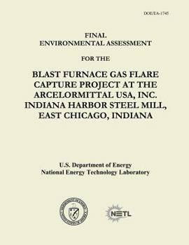 Paperback Final Environmental Assessment for the Blast Furnace Gas Flare Capture Project at the ArcelorMittal USA, Inc. Indiana Harbor Steel Mill, East Chicago, Book