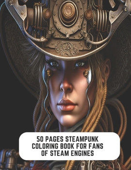 Paperback 50 Pages Steampunk Coloring Book for Fans of Steam Engines: Creative Coloring for Steampunk Fans Book