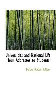 Universities and National Life Four Addresses to Students