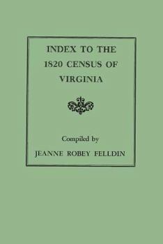 Paperback Index to the 1820 Census of Virginia Book