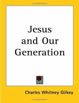 Paperback Jesus and Our Generation Book