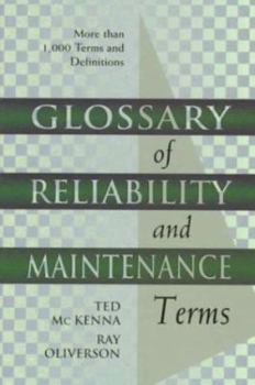 Hardcover Glossary of Reliability and Maintenance Terms Book