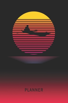 Paperback Planner: Karate 2 Year Weekly Planning Organizer - 2020 - 2021 - Retro Vintage Vaporwave Sunset Cover - January 20 - December 2 Book