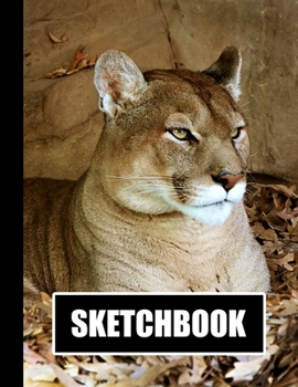 Sketchbook: Mountain Lion Cover Design White Paper 120 Blank Unlined Pages 8.5 X 11 Matte Finished Soft Cover