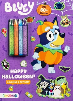 Paperback Bluey Colortivity: Happy Halloween! Book