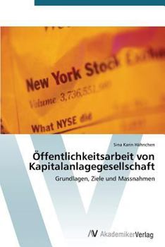Paperback Öffentlichkeitsarbeit von Kapitalanlagegesellschaft [German] Book