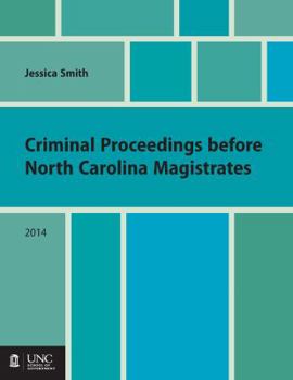 Paperback Criminal Proceedings Before North Carolina Magistrates Book