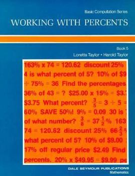 Paperback Working with Percents Book