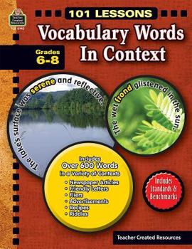 Paperback 101 Lessons: Vocabulary Words in Context Book