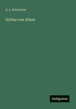 Paperback Kritias von Athen [German] Book
