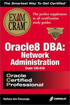 Paperback Oracle8 DBA: Network Administration Exam Cram Book
