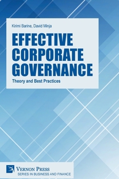 Paperback Effective Corporate Governance: Theory and Best Practices Book