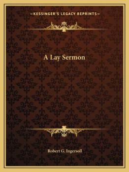 Paperback A Lay Sermon Book