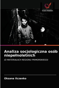 Paperback Analiza socjologiczna osób niepelnoletnich [Polish] Book