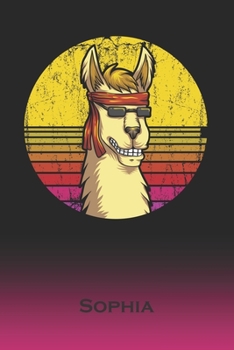 Sophia: Llama Journal Custom First Name Personal Writing Logbook Letter S Classic Alpaca Old-Fashioned Nostalgic Sunset Cover Daily Journaling for Journalists & Writers Note Taking Write about your Li