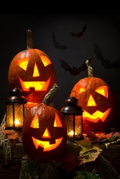 Paperback Halloween Pumpkin Scene Lined Notebook: 110 Blank Lined (6x9) Pages to Jot Down Your Thoughts Book