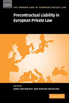 Paperback Precontractual Liability in European Private Law Book