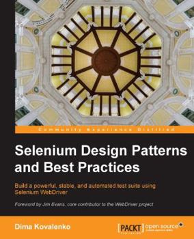 Paperback Selenium Design Patterns and Best Practices Book