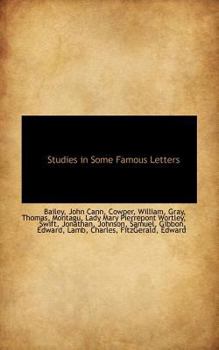 Paperback Studies in Some Famous Letters Book