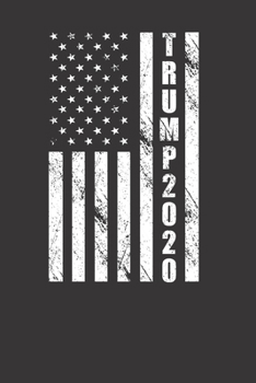 Paperback Trump 2020 American Flag 120 Page Notebook Lined Journal Book