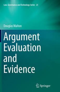 Paperback Argument Evaluation and Evidence Book