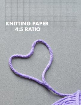 KNITTING PAPER 4:5 RATIO: rectangular grid paper for designing knitting charts patterns