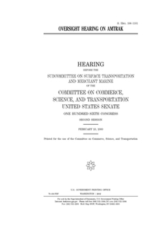Oversight hearing on Amtrak