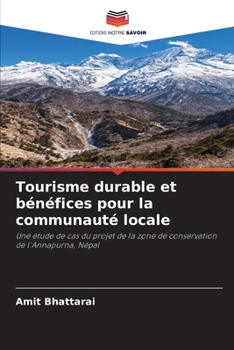 Paperback Tourisme durable et bénéfices pour la communauté locale [French] Book
