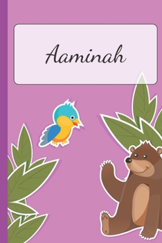 Paperback Aaminah: Personalized Name Notebook for Girls - Custemized with 110 Dot Grid Pages - A custom Journal as a Gift for your Daught Book