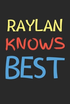 Paperback Raylan Knows Best: Lined Journal, 120 Pages, 6 x 9, Raylan Personalized Name Notebook Gift Idea, Black Matte Finish (Raylan Knows Best Jo Book