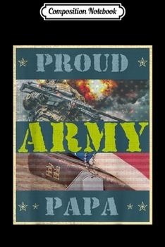 Composition Notebook: Flag USA Dog Tag vintage Proud Army Papa Lovers Gift Veteran  Journal/Notebook Blank Lined Ruled 6x9 100 Pages