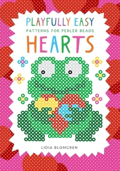 Paperback Playfully Easy Patterns for perler beads - HEARTS Book