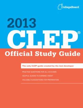 Paperback CLEP Official Study Guide 2013 Book