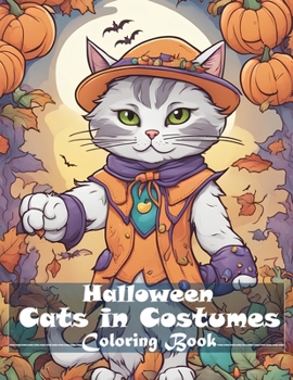Paperback Cats in Costumes Halloween Coloring Book
