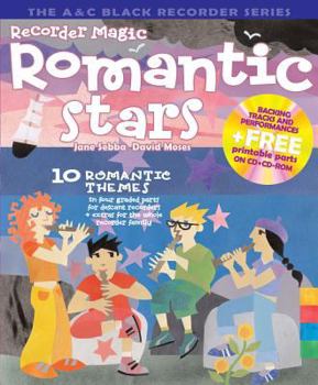 Paperback Recorder Magic Romantic Stars: 10 Themes by the Great Romantic Composers in Four Graded Parts for Descant Recorders + Extras for the Whole Recorder F Book