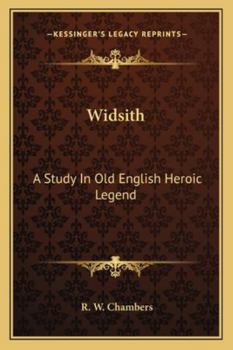 Paperback Widsith: A Study In Old English Heroic Legend Book