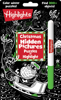 Paperback Christmas Hidden Pictures Puzzles to Highlight: Activity Book with Winter Puzzles, Over 300 Hidden Objects and Bright Highlighter Fun Book