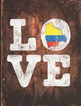 Paperback Love: Colombia Flag Cute Personalized Gift for Colombian Friend 2020 Calendar Daily Weekly Monthly Planner Organizer Book