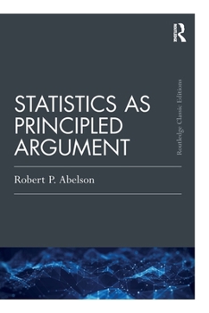 Paperback Statistics as Principled Argument Book