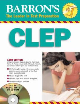 Paperback Barron's CLEP [With CDROM] Book