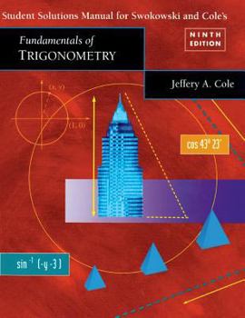 Paperback Student Solutions Manual for Swokowski/Cole Fundamentals of Trigonometry Book
