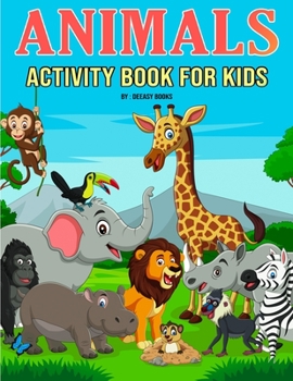 Paperback Animals Activity Book for Kids Book