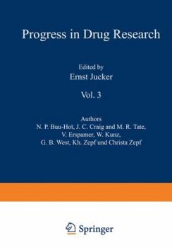 Paperback Fortschritte Der Arzneimittelforschung / Progress in Drug Research / Progrès Des Recherches Pharmaceutiques: Vol. 3 Book