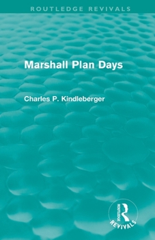 Paperback Marshall Plan Days (Routledge Revivals) Book