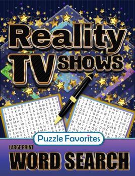Reality TV Shows Word Search Large Print: Puzzle Book for Adults Themed Television Show Word Find