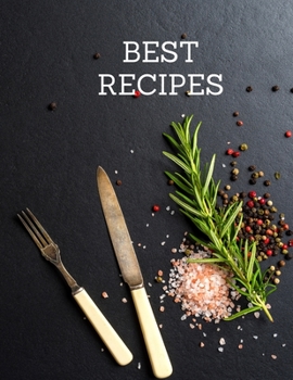 Paperback BEST Recipes: Notebook for saving recipes, kitchen notebook Book